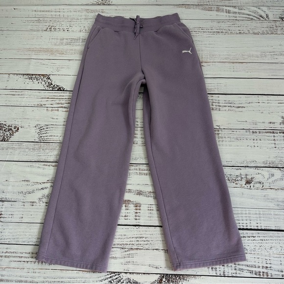 Puma Women’s size Medium Lavender Full Leg Fleece Joggers - Picture 8 of 14